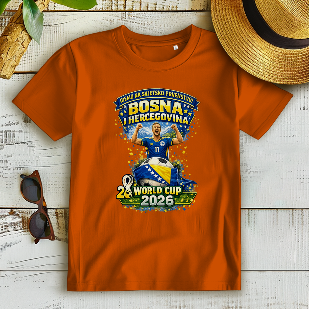 Ženska Premium Organska Majica – Bosna | Dizajn 01 | Prednja štampa