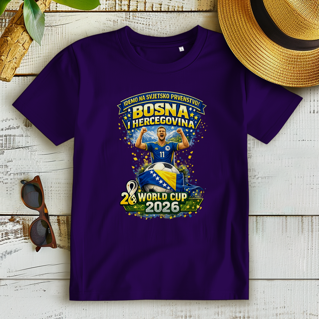 Ženska Premium Organska Majica – Bosna | Dizajn 01 | Prednja štampa