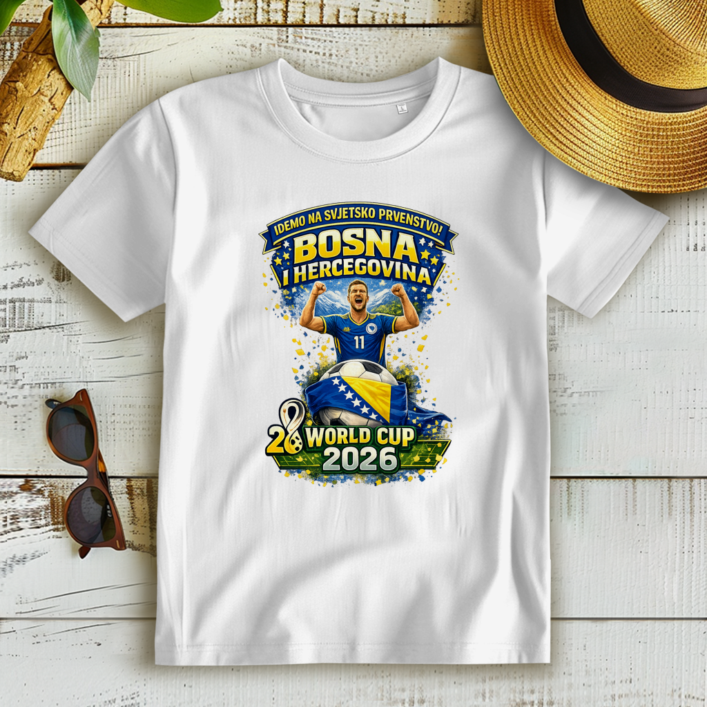 Ženska Premium Organska Majica – Bosna | Dizajn 01 | Prednja štampa