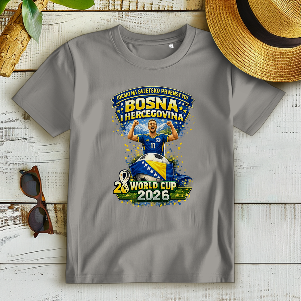 Ženska Premium Organska Majica – Bosna | Dizajn 01 | Prednja štampa