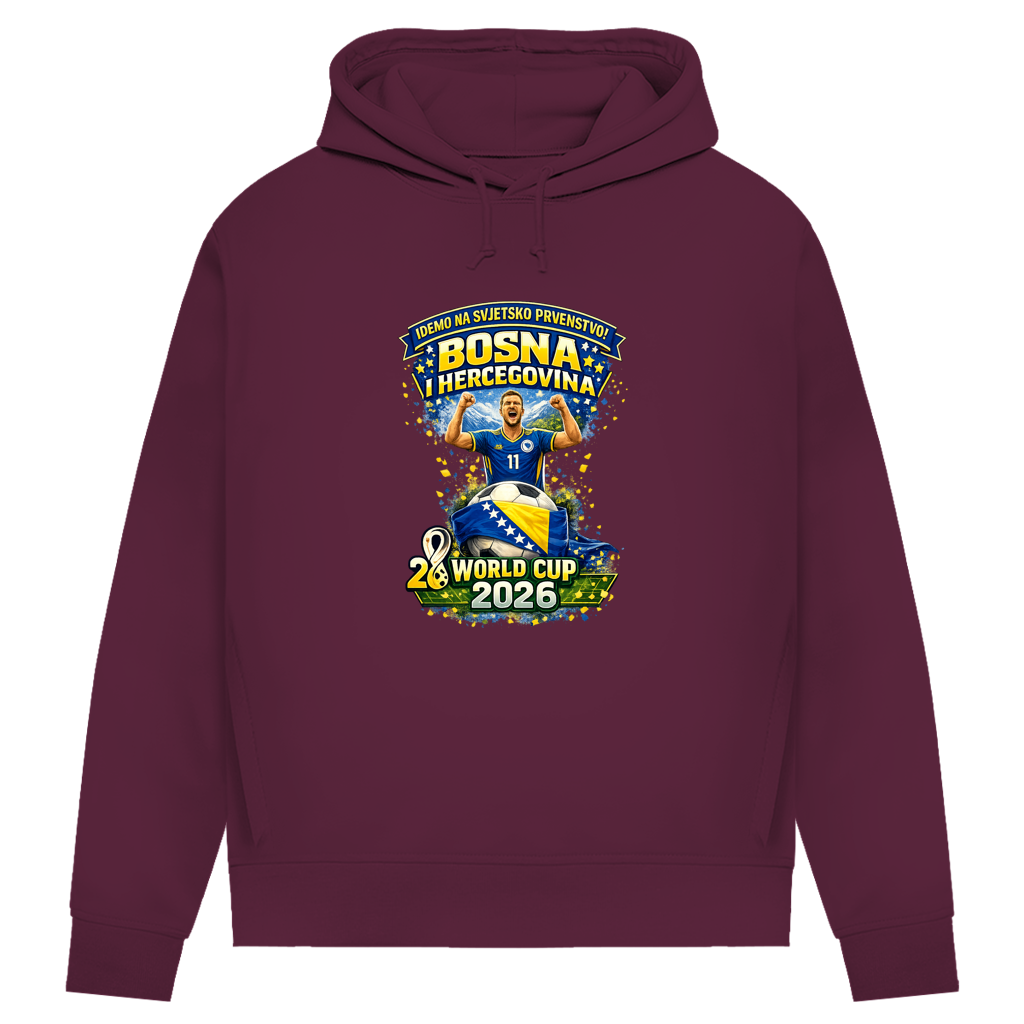 Women's Premium Organic Hoodie – Bosnia | Design 01 | Front Print