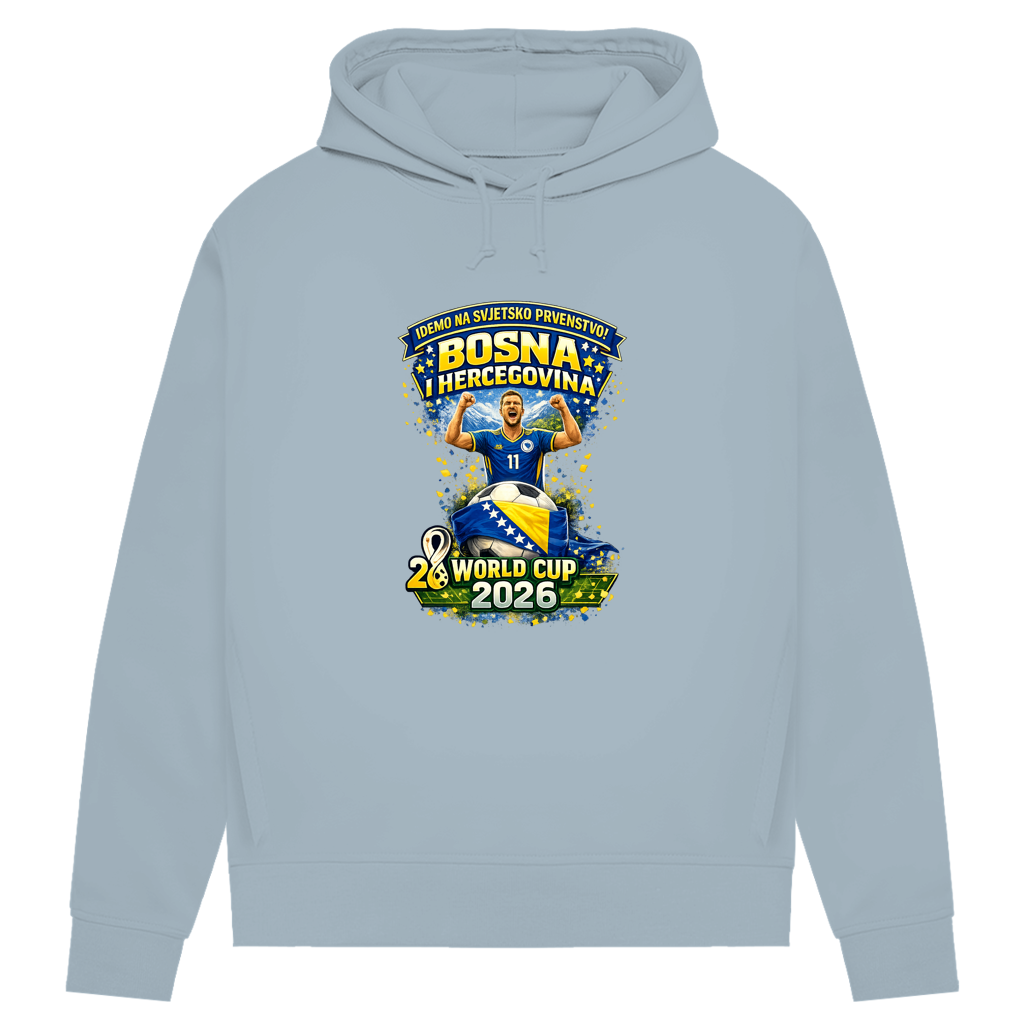 Women's Premium Organic Hoodie – Bosnia | Design 01 | Front Print