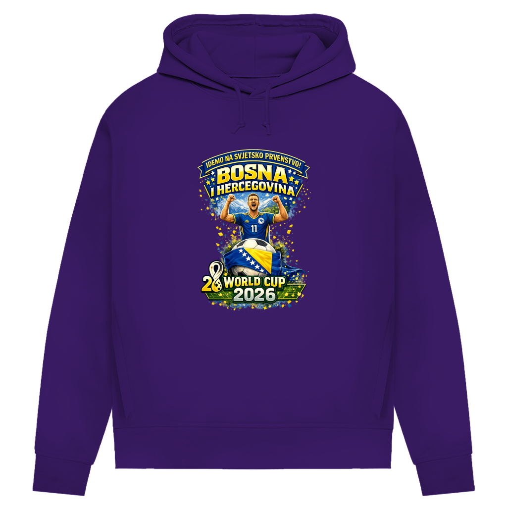 Women's Premium Organic Hoodie – Bosnia | Design 01 | Front Print