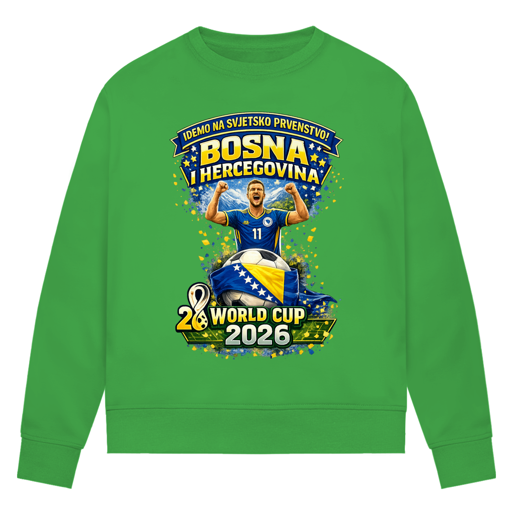 Damen Premium Bio Sweatshirt – Bosnien | Design 01 | Frontprint