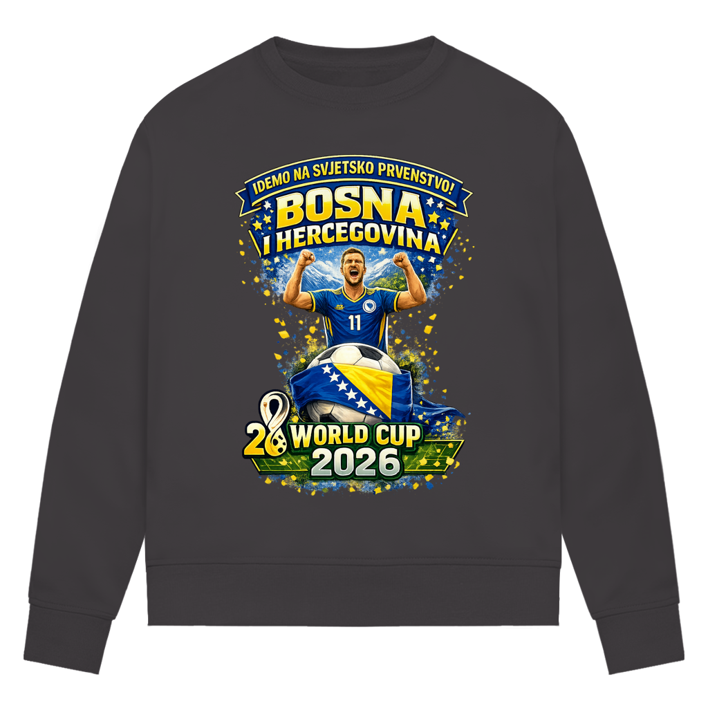 Damen Premium Bio Sweatshirt – Bosnien | Design 01 | Frontprint