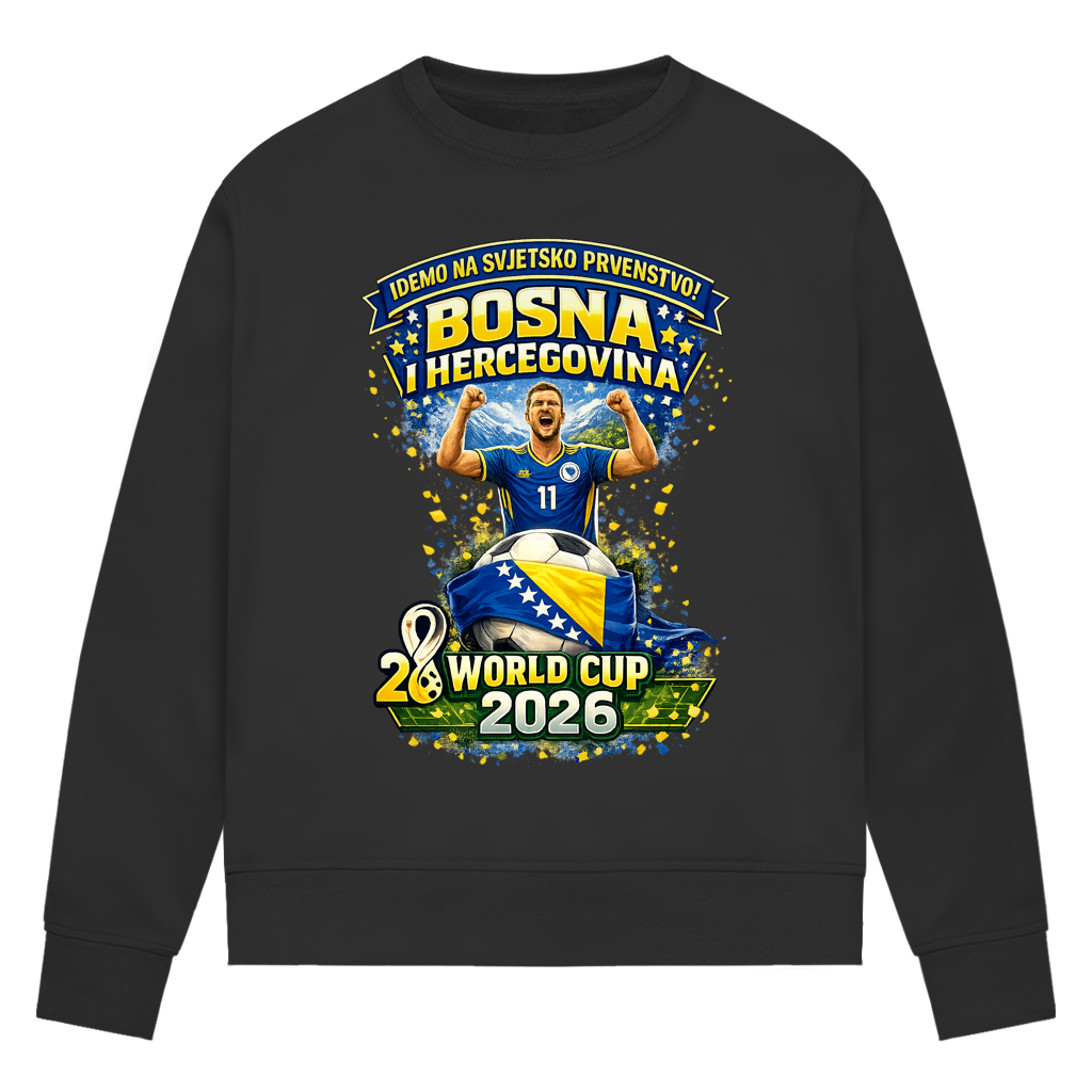 Damen Premium Bio Sweatshirt – Bosnien | Design 01 | Frontprint