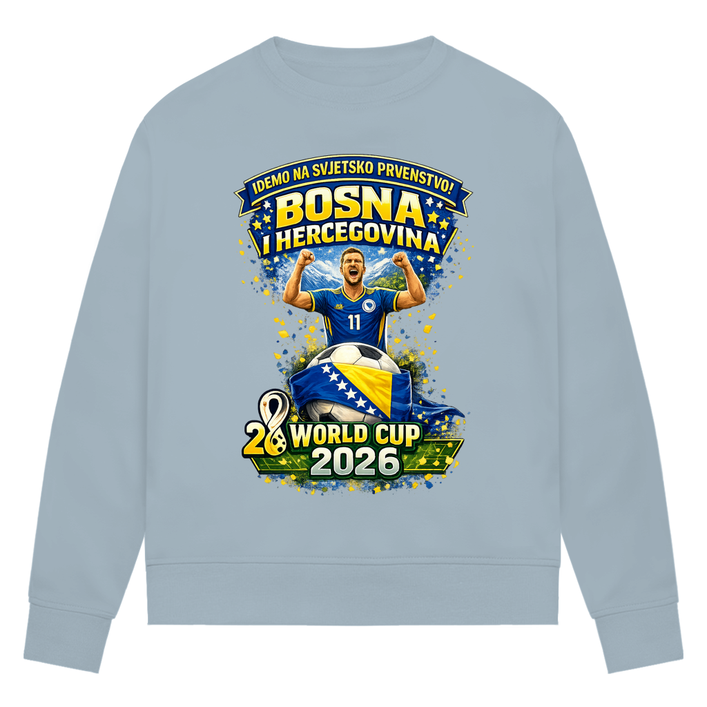 Women's Premium Organic Sweatshirt - Bosnia | Design 01 | Front Print