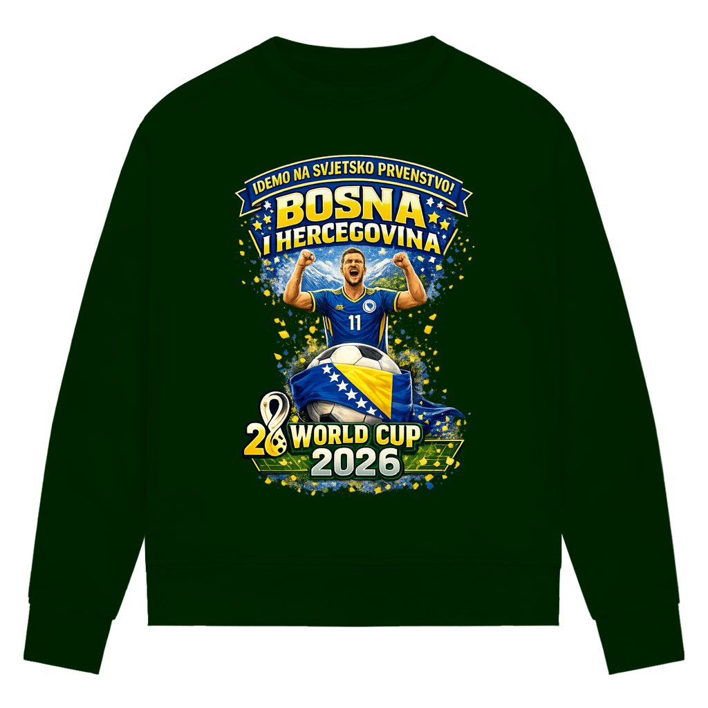 Women's Premium Organic Sweatshirt - Bosnia | Design 01 | Front Print