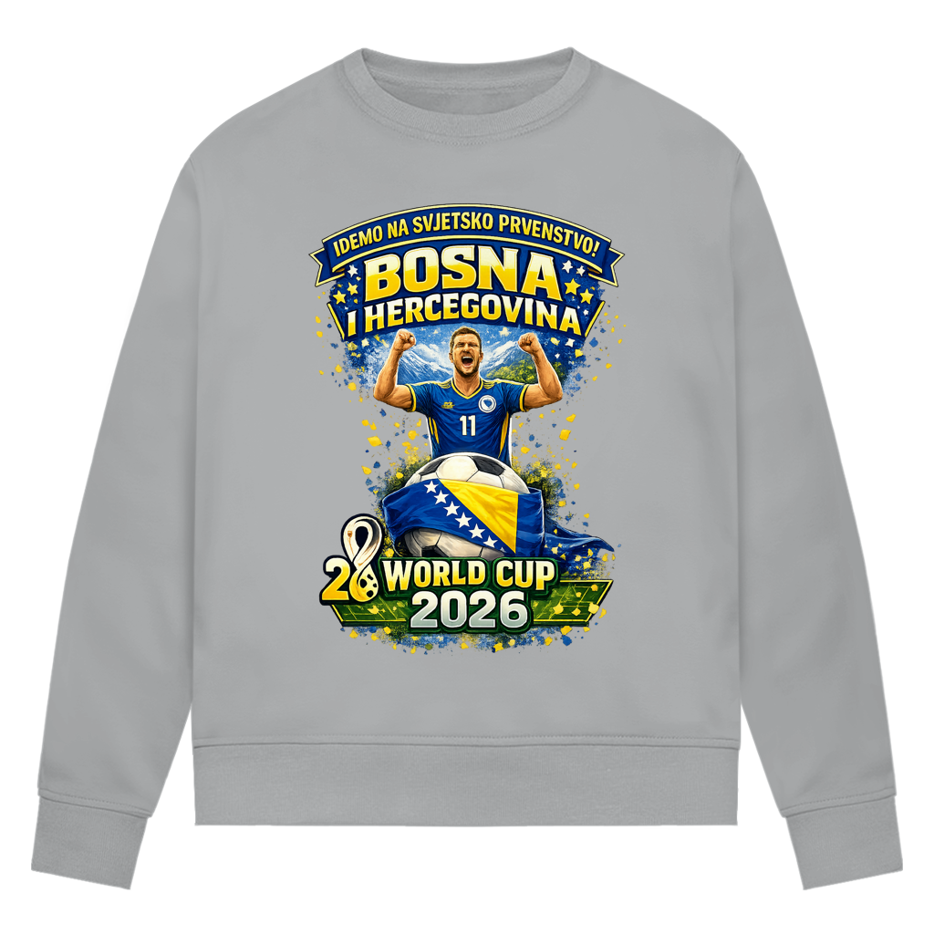 Damen Premium Bio Sweatshirt – Bosnien | Design 01 | Frontprint