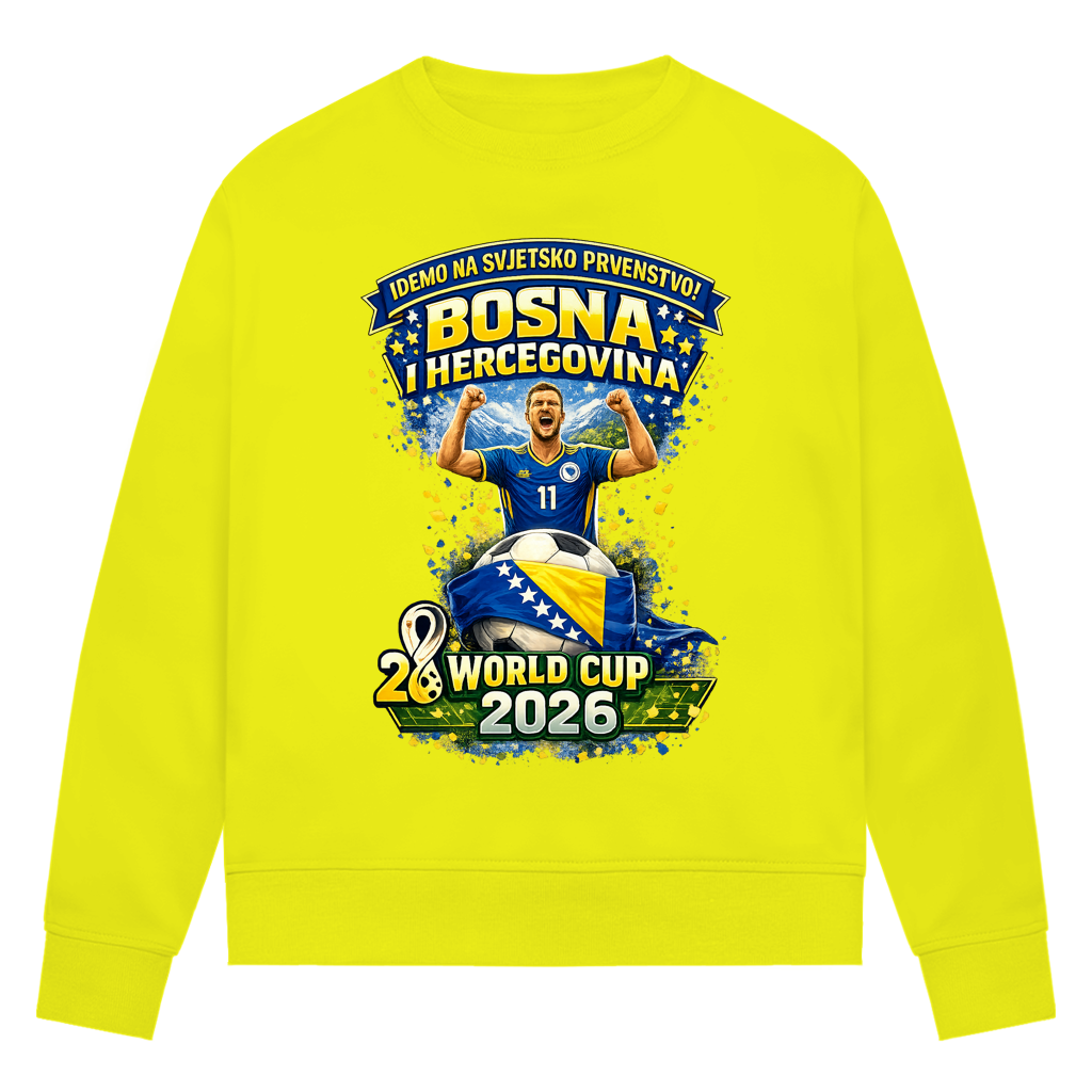 Damen Premium Bio Sweatshirt – Bosnien | Design 01 | Frontprint