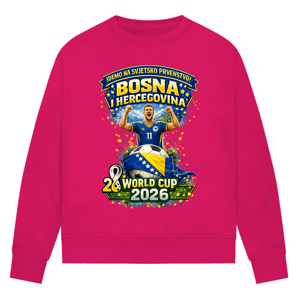 Damen Premium Bio Sweatshirt – Bosnien | Design 01 | Frontprint