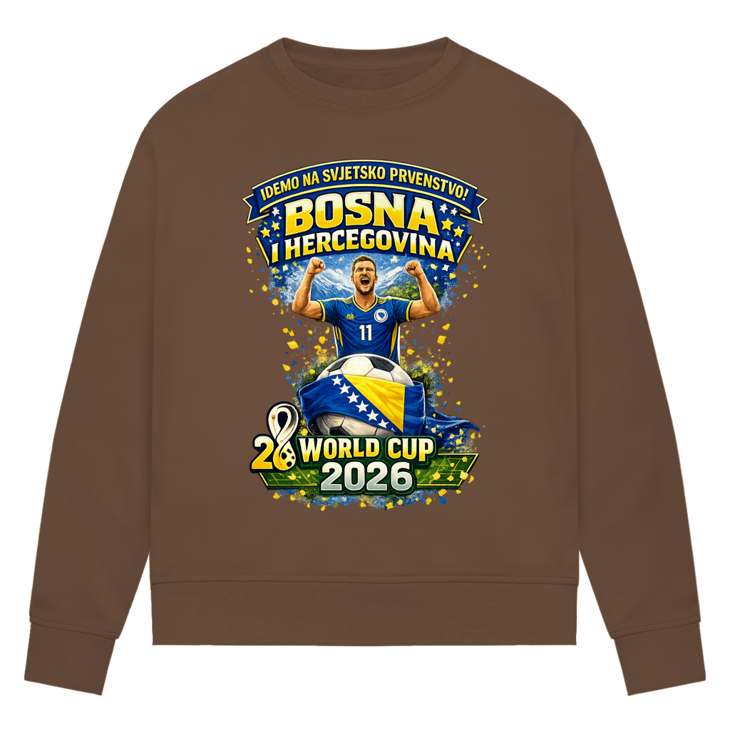 Damen Premium Bio Sweatshirt – Bosnien | Design 01 | Frontprint