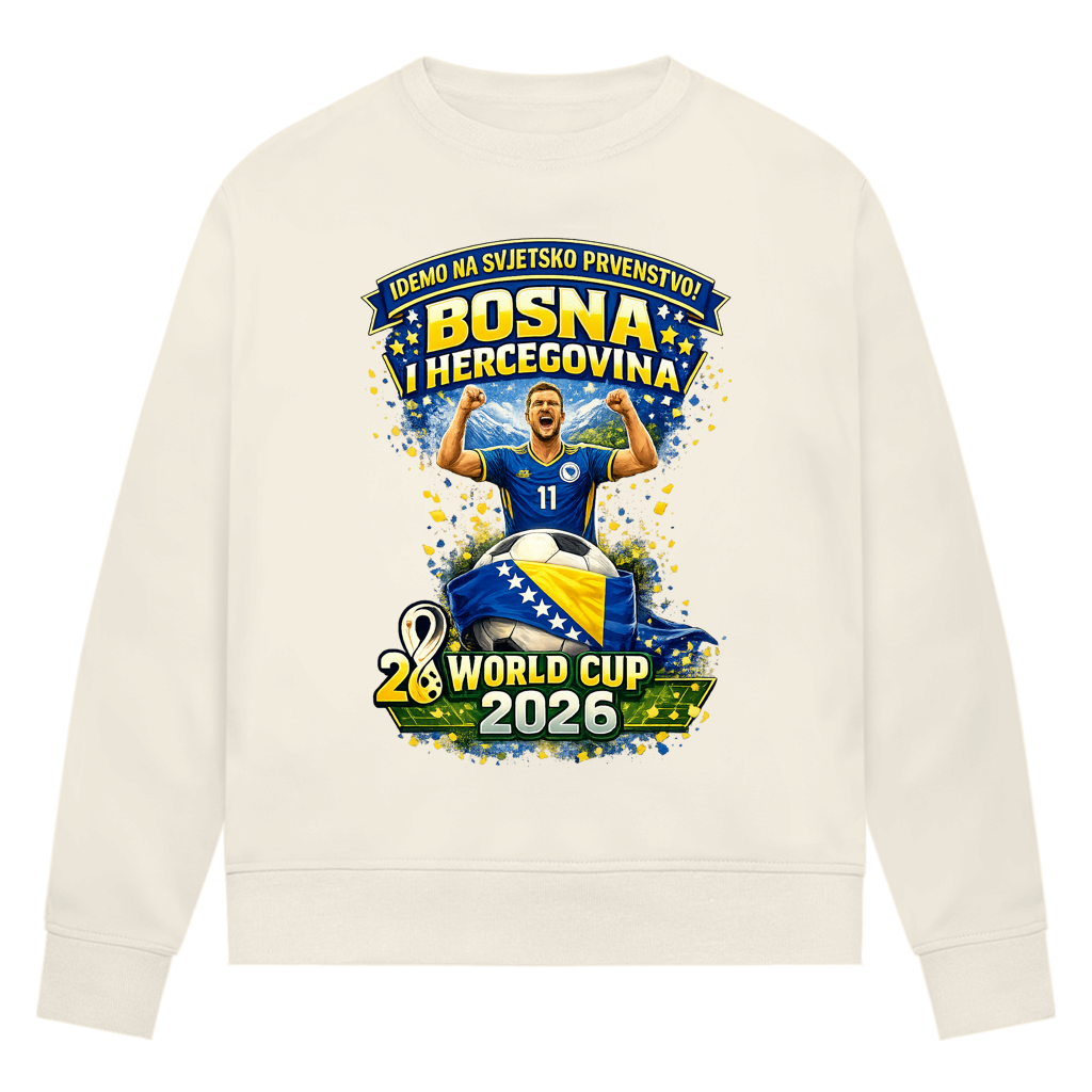 Damen Premium Bio Sweatshirt – Bosnien | Design 01 | Frontprint
