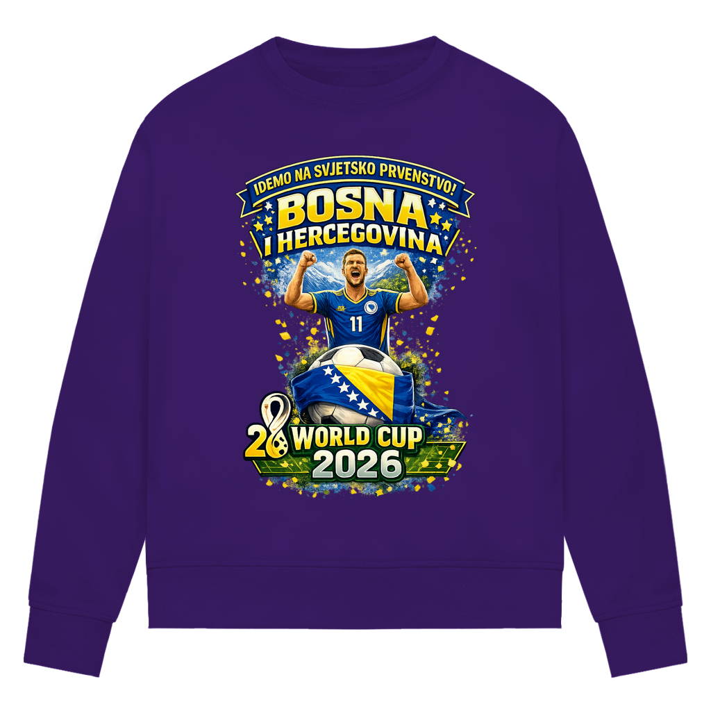Damen Premium Bio Sweatshirt – Bosnien | Design 01 | Frontprint