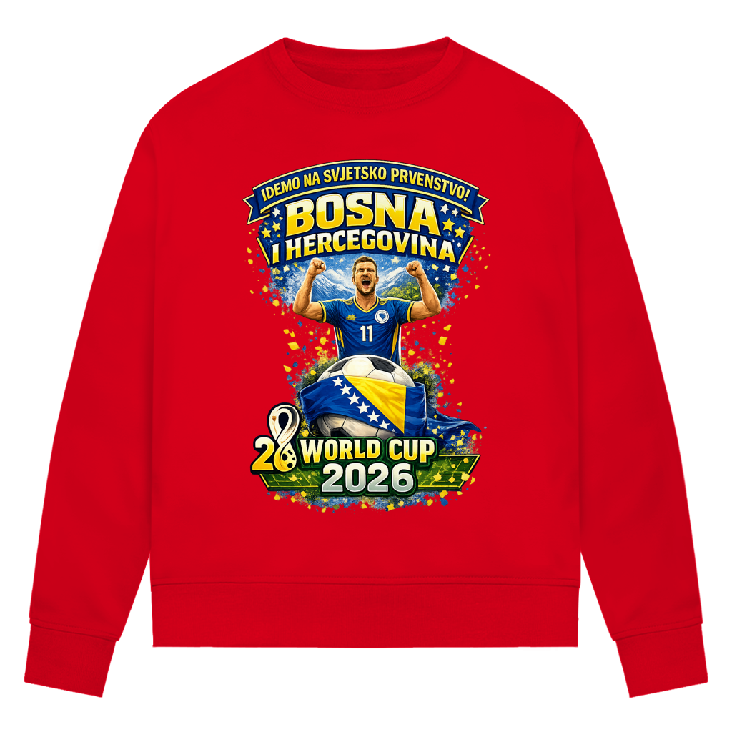 Damen Premium Bio Sweatshirt – Bosnien | Design 01 | Frontprint