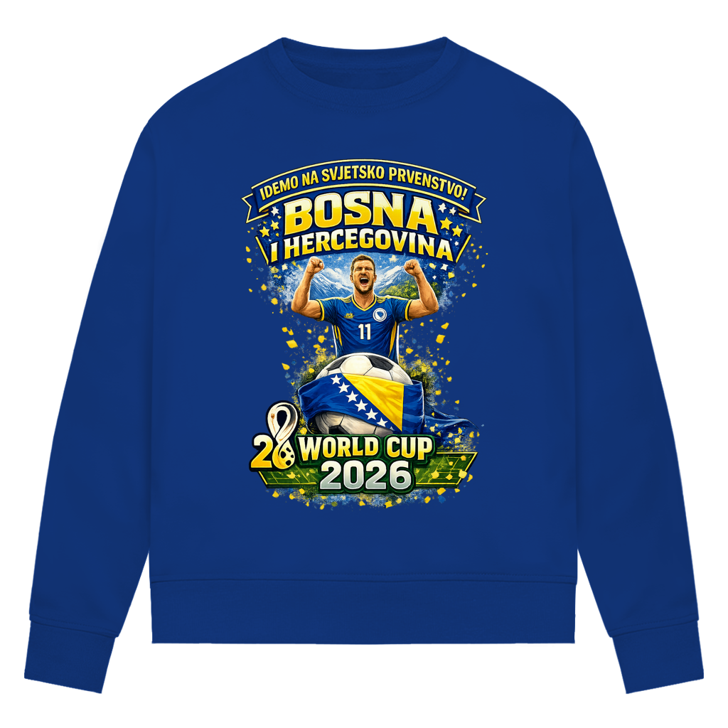 Damen Premium Bio Sweatshirt – Bosnien | Design 01 | Frontprint