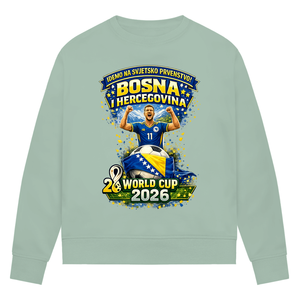Women's Premium Organic Sweatshirt - Bosnia | Design 01 | Front Print