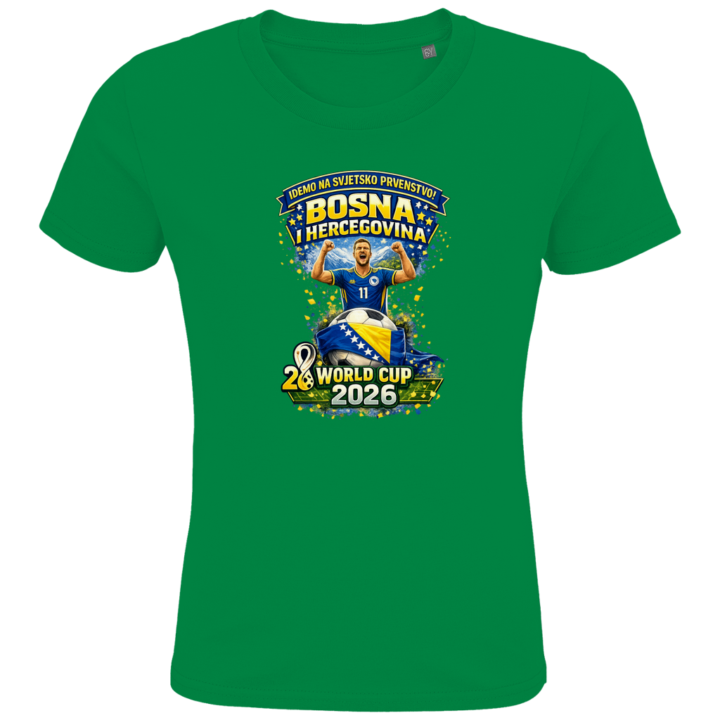 Dječija Premium Organska Majica – Bosna | Dizajn 01 | Prednja štampa