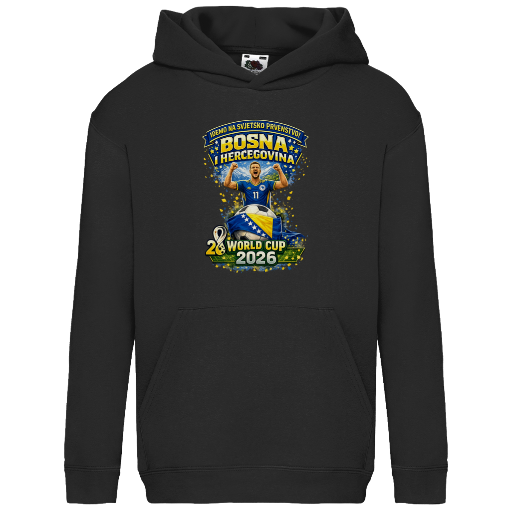 Kids Basic Hoodie – Bosnien | Design 01 | Frontprint