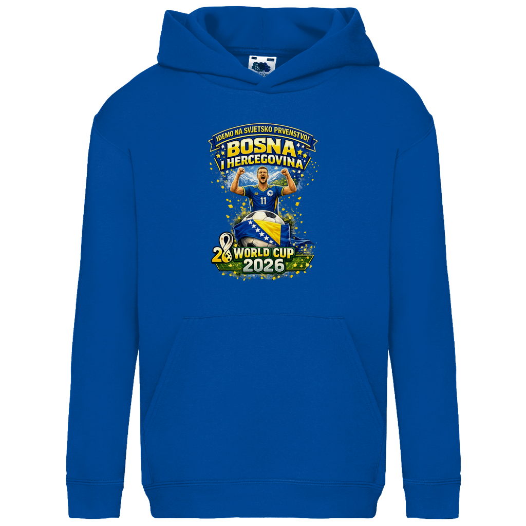 Kids Basic Hoodie – Bosnien | Design 01 | Frontprint