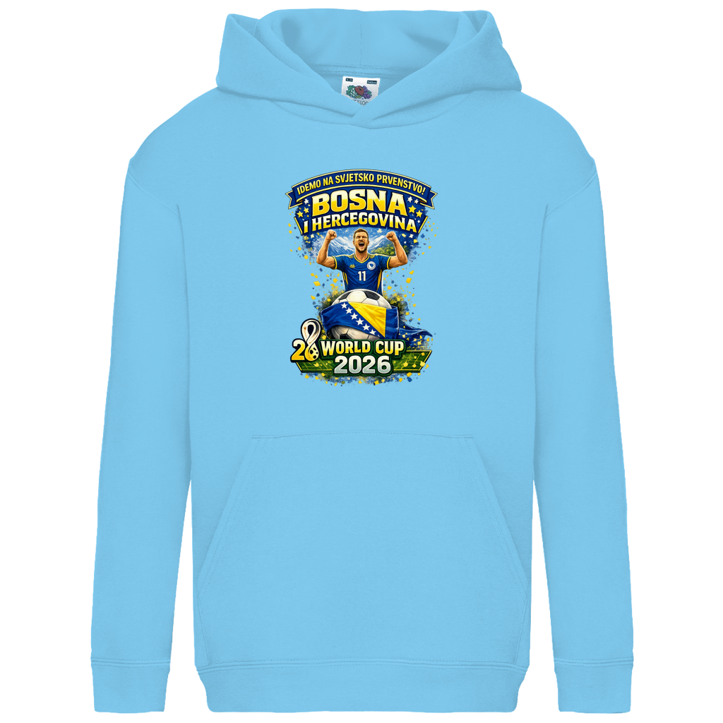 Kids Basic Hoodie – Bosnien | Design 01 | Frontprint