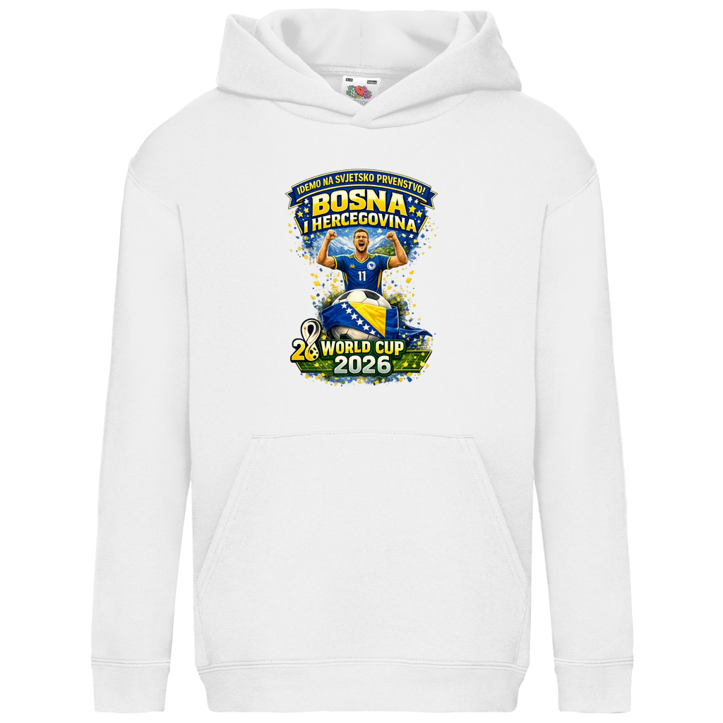 Kids Basic Hoodie – Bosnien | Design 01 | Frontprint