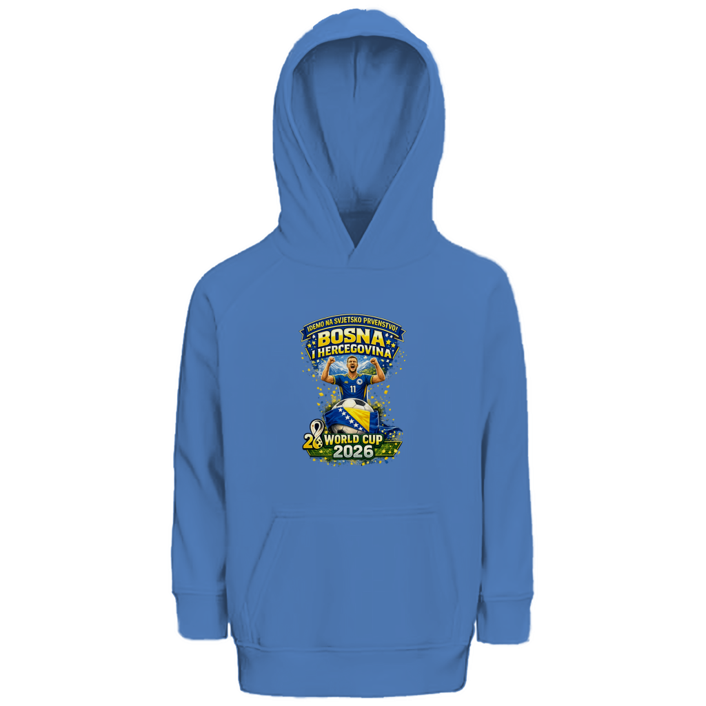 Kinder Premium Bio Hoodie – Bosnien | Design 01 | Frontprint