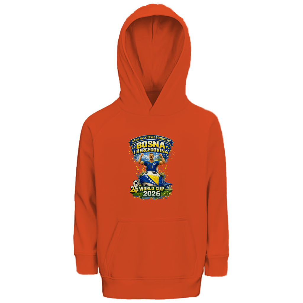 Kinder Premium Bio Hoodie – Bosnien | Design 01 | Frontprint