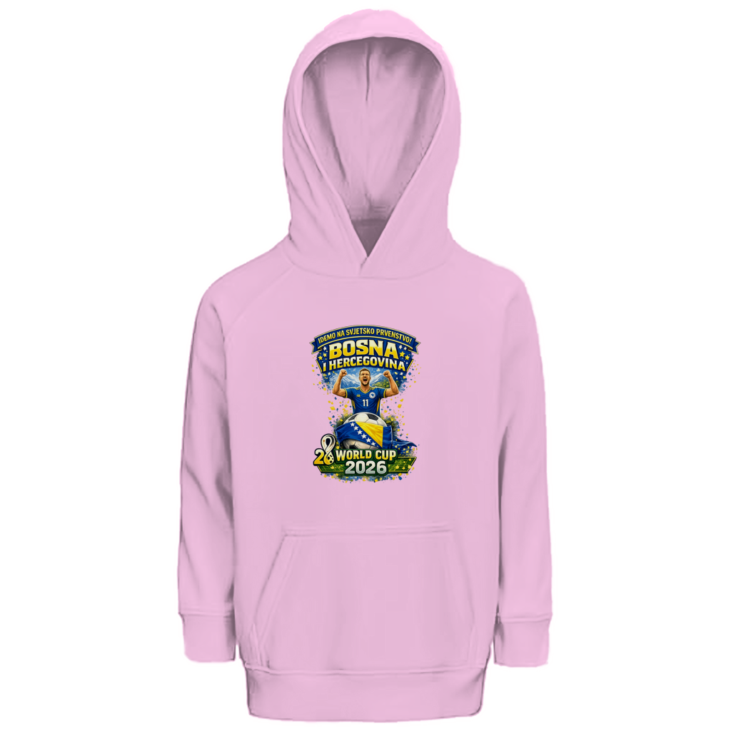 Kinder Premium Bio Hoodie – Bosnien | Design 01 | Frontprint