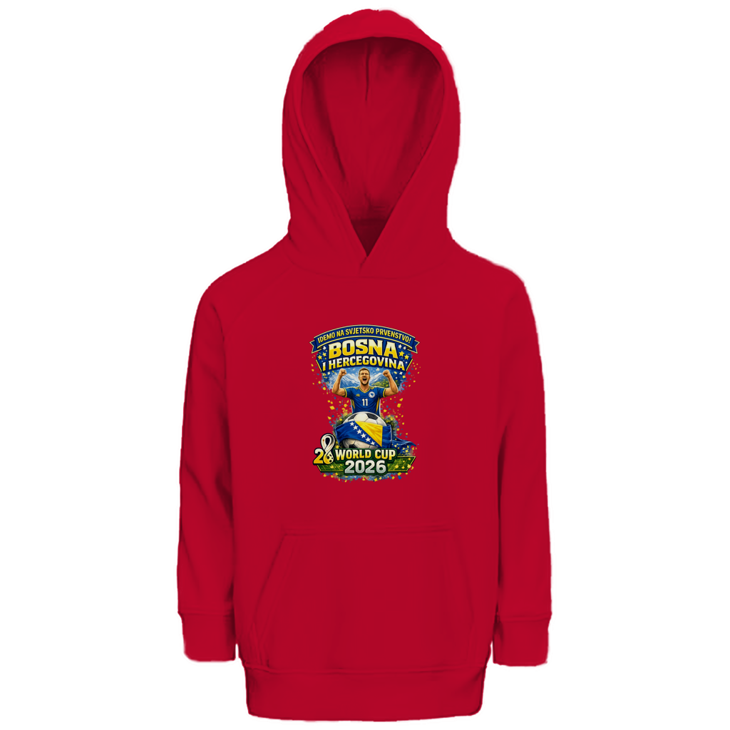 Kinder Premium Bio Hoodie – Bosnien | Design 01 | Frontprint
