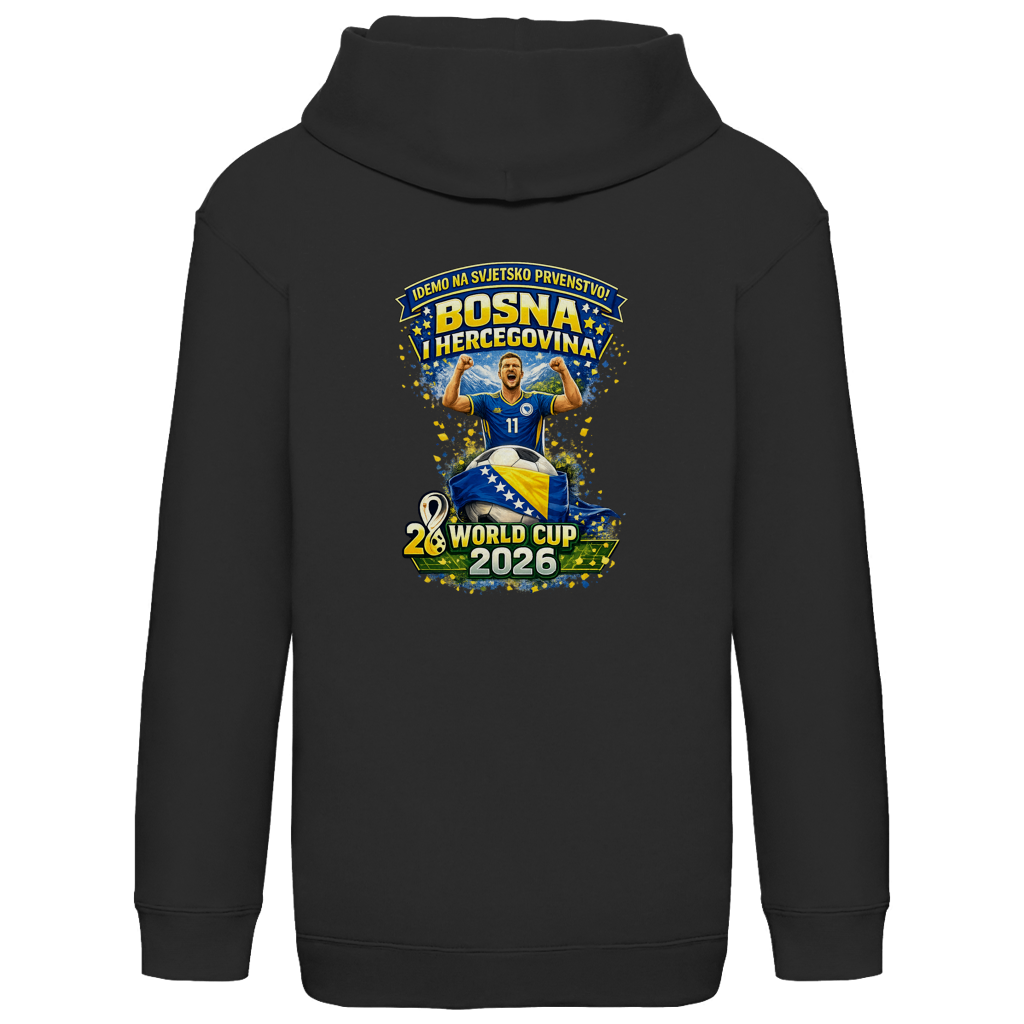 Kids Basic Hoodie – Bosnien | Design 01  | Rückenprint