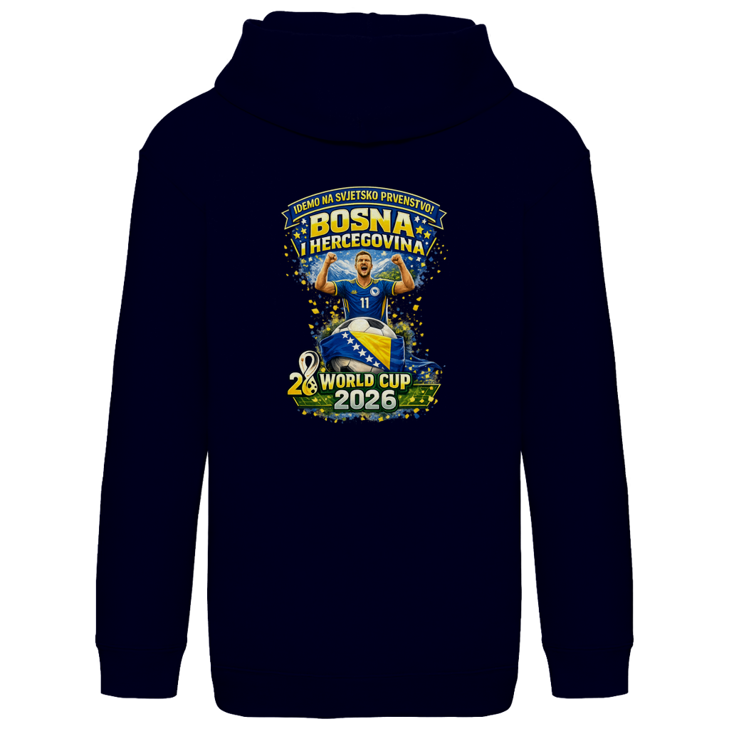 Kids Basic Hoodie – Bosnien | Design 01  | Rückenprint