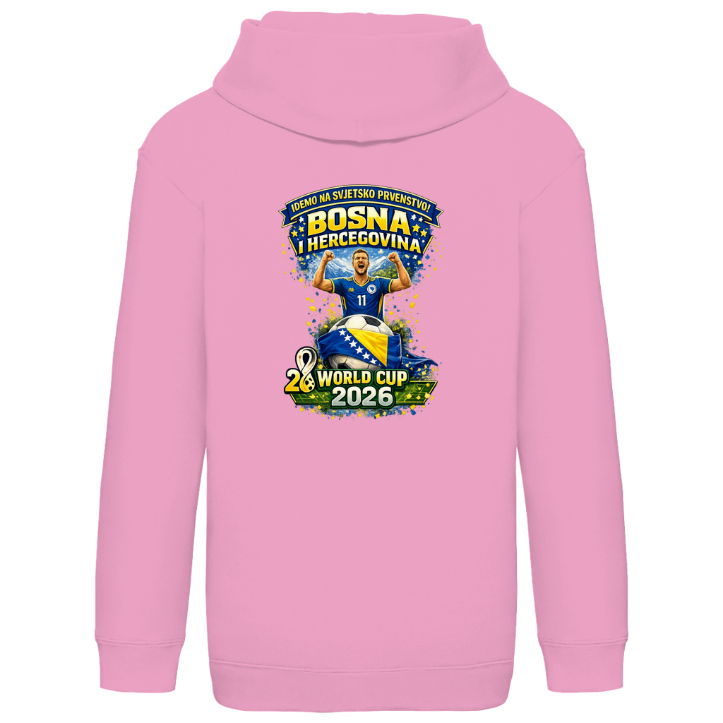Kids Basic Hoodie – Bosnien | Design 01  | Rückenprint