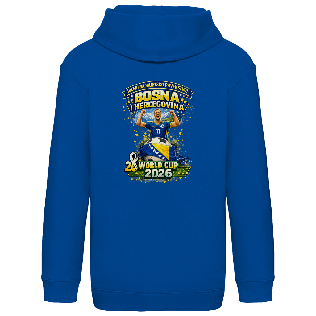 Kids Basic Hoodie – Bosnien | Design 01  | Rückenprint