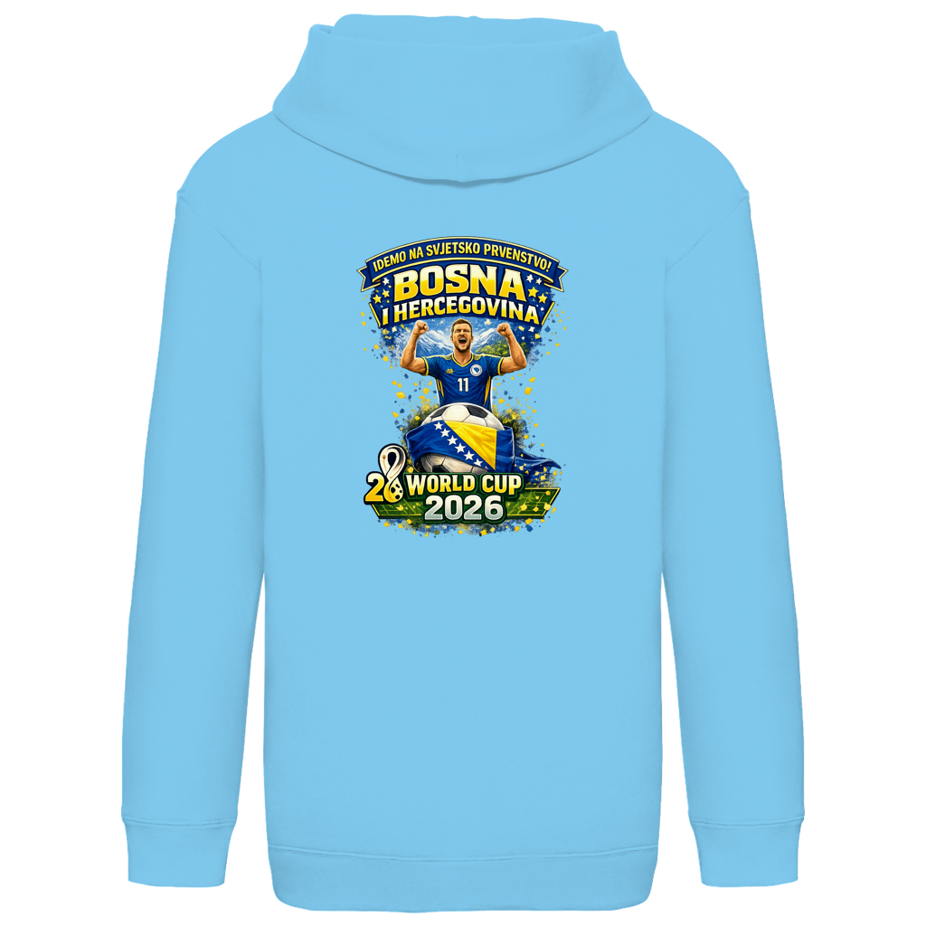 Kids Basic Hoodie – Bosnien | Design 01  | Rückenprint