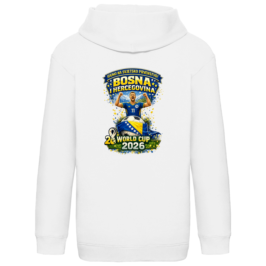 Kids Basic Hoodie – Bosnien | Design 01  | Rückenprint