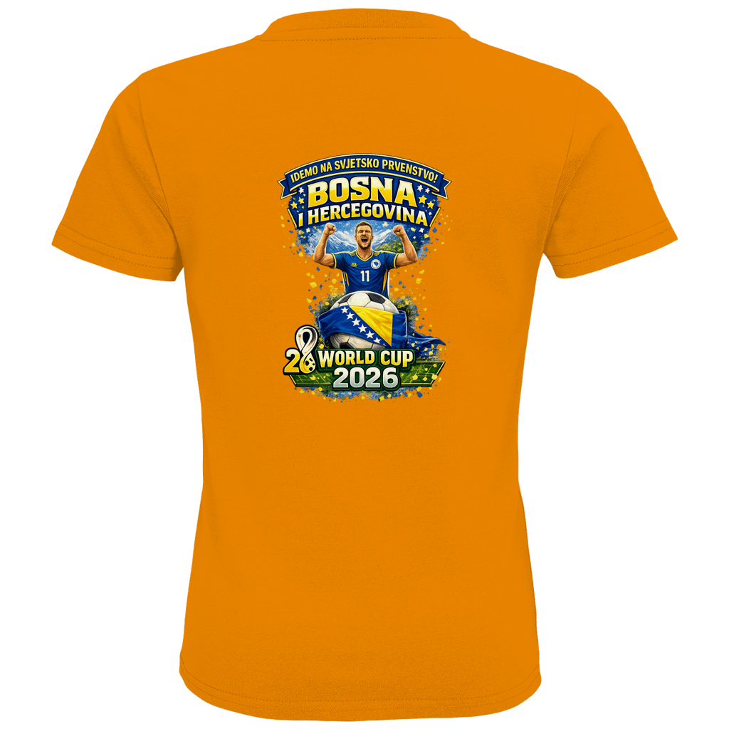 Kids Premium organska majica – Bosna | Dizajn 01 | Print na leđima