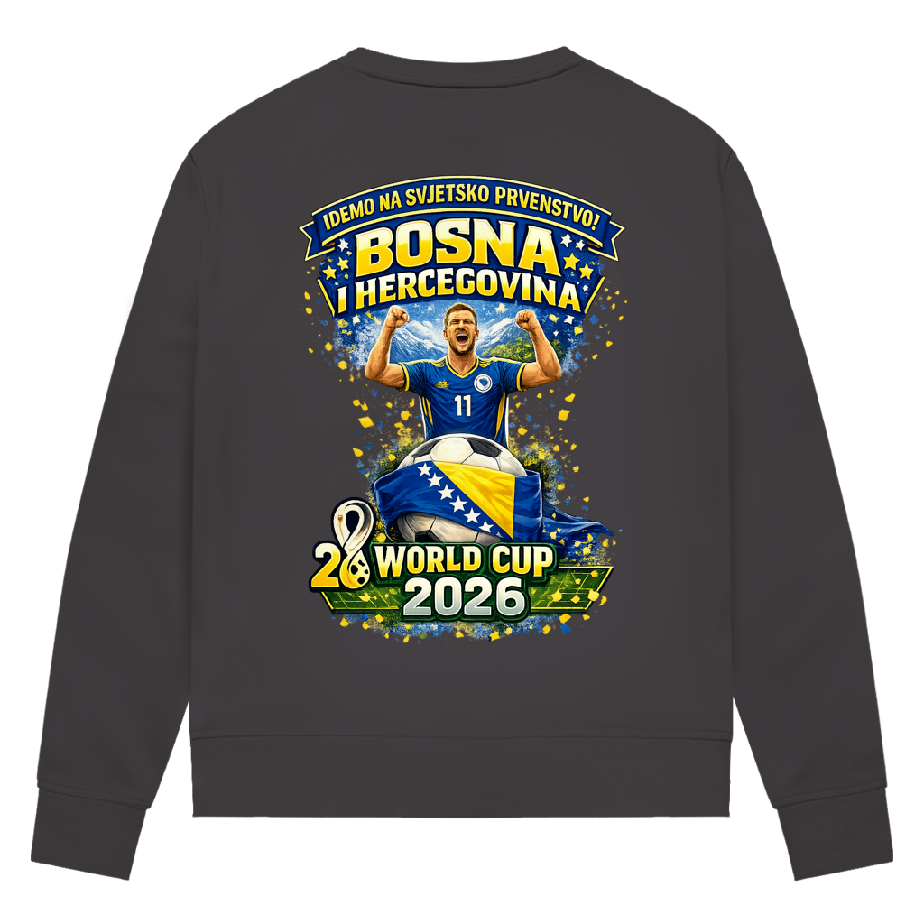 Damen Premium Bio Sweatshirt – Bosnien | Design 01 | Rückenprint