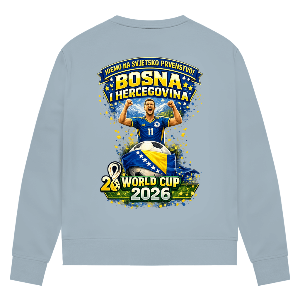 Women's Premium Organic Sweatshirt - Bosnia | Design 01 | Back Print