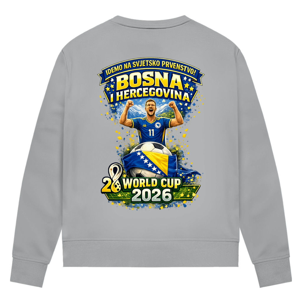 Women's Premium Organic Sweatshirt - Bosnia | Design 01 | Back Print