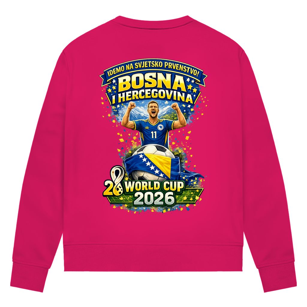 Damen Premium Bio Sweatshirt – Bosnien | Design 01 | Rückenprint