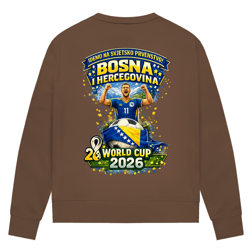 Damen Premium Bio Sweatshirt – Bosnien | Design 01 | Rückenprint