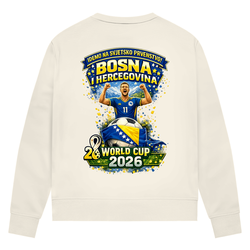 Damen Premium Bio Sweatshirt – Bosnien | Design 01 | Rückenprint