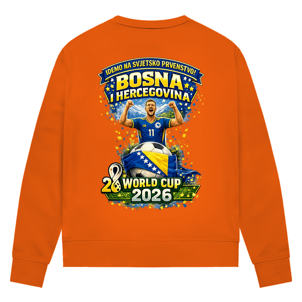 Damen Premium Bio Sweatshirt – Bosnien | Design 01 | Rückenprint