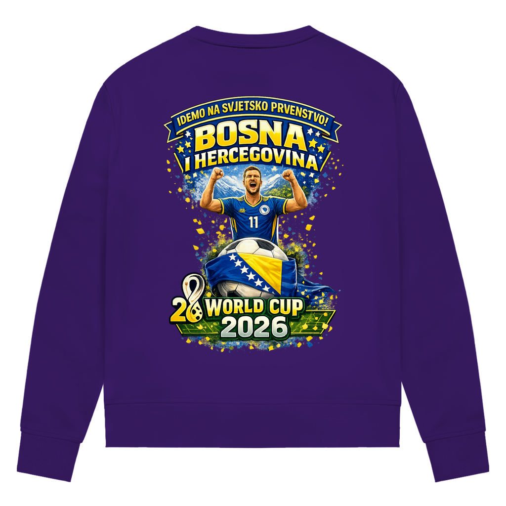 Damen Premium Bio Sweatshirt – Bosnien | Design 01 | Rückenprint