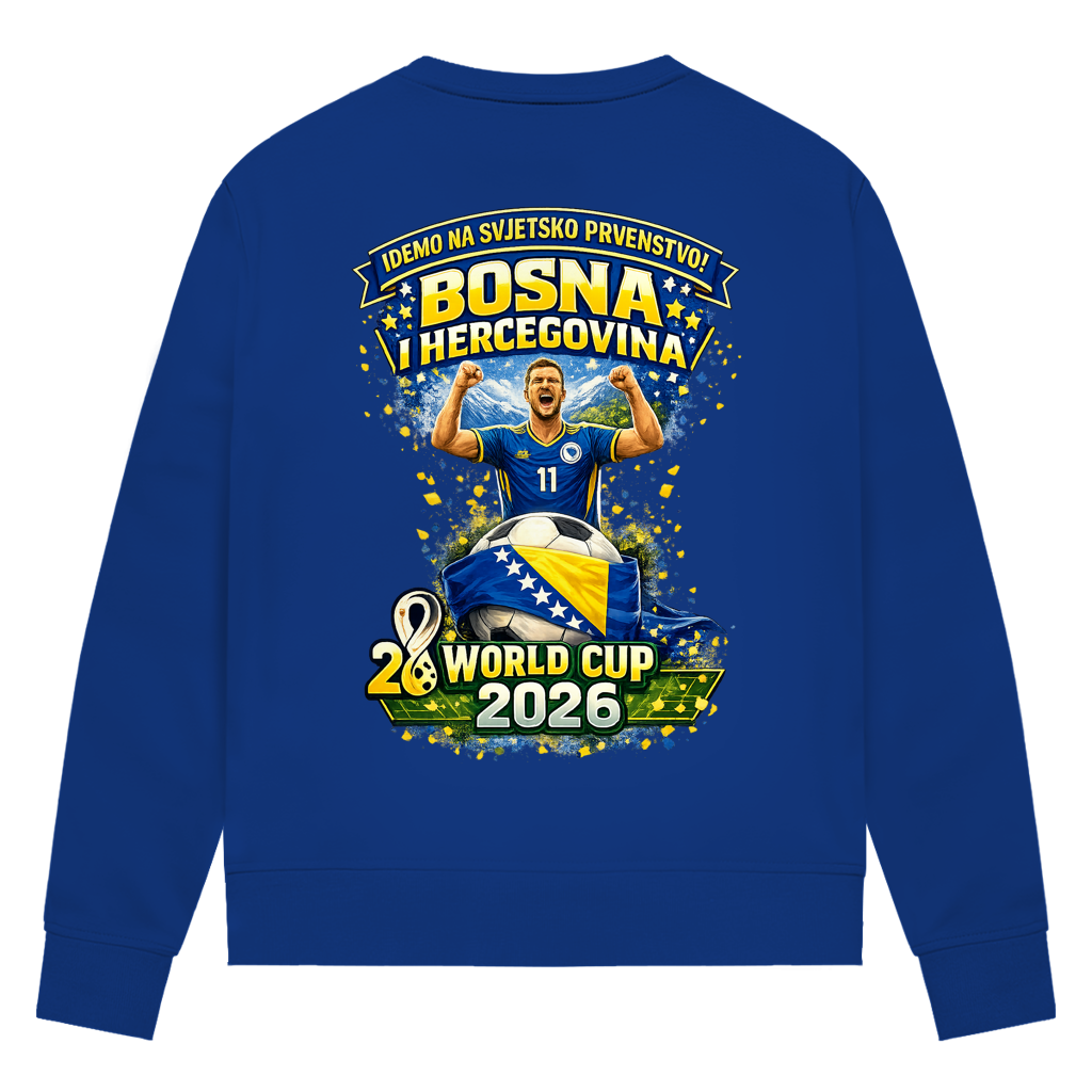 Damen Premium Bio Sweatshirt – Bosnien | Design 01 | Rückenprint