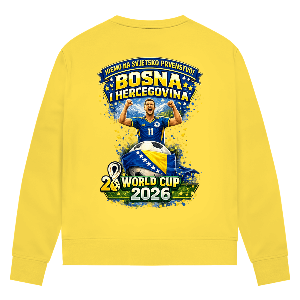 Women's Premium Organic Sweatshirt - Bosnia | Design 01 | Back Print