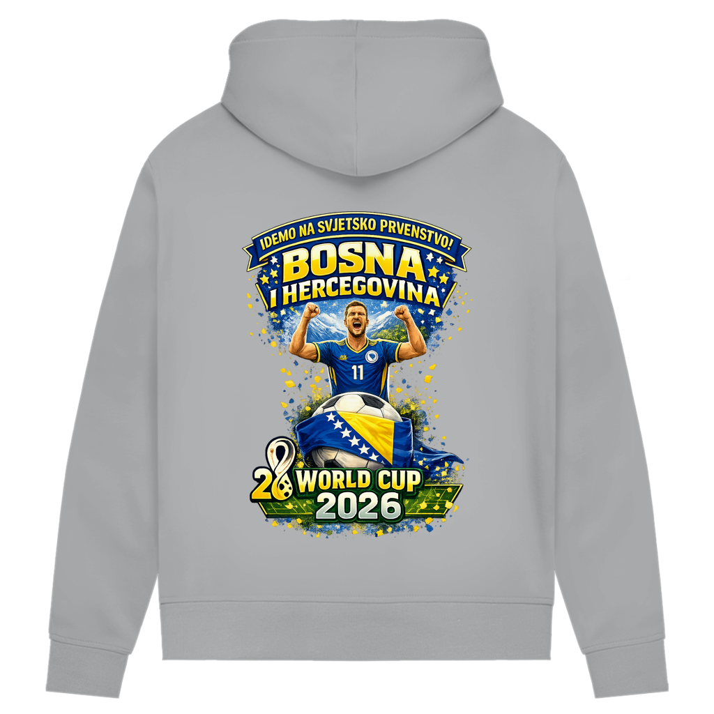 Women's Premium Organic Hoodie – Bosnia | Design 01 | Back Print