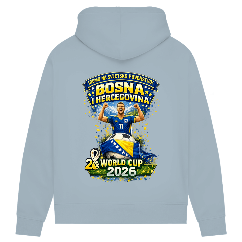Women's Premium Organic Hoodie – Bosnia | Design 01 | Back Print