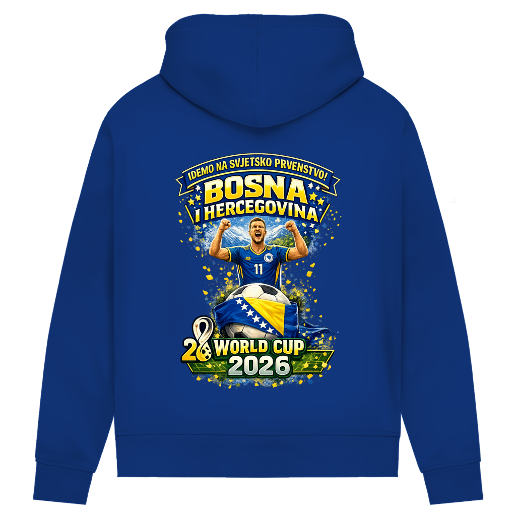 Women's Premium Organic Hoodie – Bosnia | Design 01 | Back Print